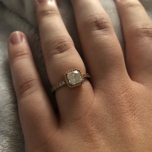 Pandora Square Sparkle Ring Size 5